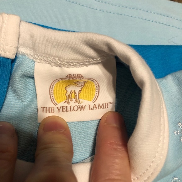 girls sz 4 The Yellow Lamb-snowflake dress - Picture 3 of 4